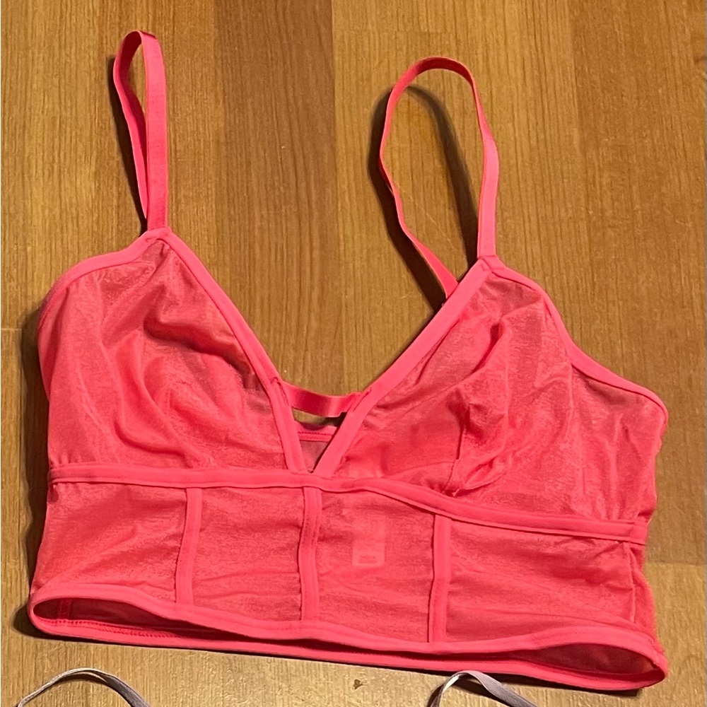 Target Pink Bralette with Spaghetti Straps